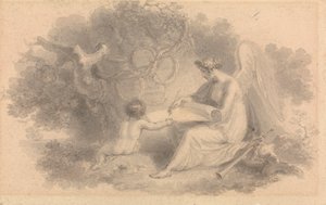 Napoleonin taisteluiden allegoria tekijältä Edward Francis Burney