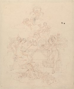 Maalauksen ja kirjallisuuden allegoria tekijältä Edward Francis Burney