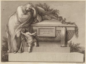 Sir Joshua Reynoldsin hautajaislippu tekijältä Edward Francis Burney