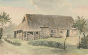 Olkikattoinen navetta tekijältä Edward Francis Burney