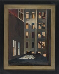 Rooftops, New York City, n. 1916 (öljy kankaalle) tekijältä Edward Franklin Fisk