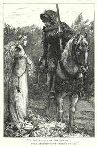 Kaunis nainen ilman armoa (kaiverrus) tekijältä Edward Frederick (after) Brewtnall