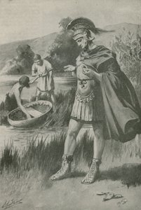 Caesar pienellä aarresaarella (litografia) tekijältä Edward Frederick Skinner