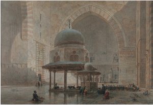 Sultan Hassanin moskeija-Madrassan sisustus Kairossa