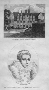 Sidney Sussex College, Frances Sidney Sussexin kreivitär, 1801. tekijältä Edward Harding