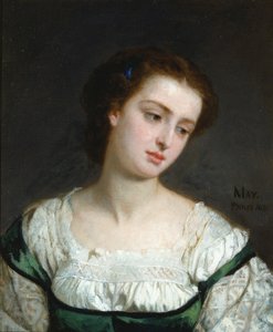 Nuoren naisen muotokuva, 1862.