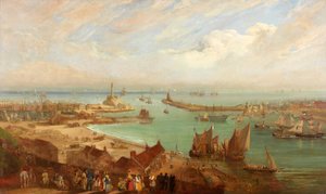 Sunderlandin satama Rokerista, n. 1850–1855 tekijältä Edward Hastings