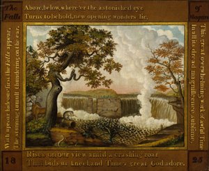 Niagaran putoukset, n. 1825. tekijältä Edward Hicks