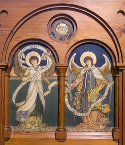 Garstang, St Thomas, Shrigley & Hunt (1873-1982), Edward Holmes Jewitt (1849-1929), Angel Reredos, n. 1877