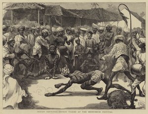 Intialaiset luonnokset, ihmistiikerit Muharram-festivaaleilla