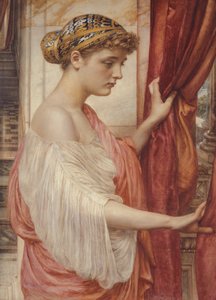 Ikkunalla, 1884 (wc paperilla) tekijältä Edward John Poynter