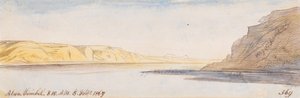 Abou Simbel; 8. helmikuuta 1867 klo 8.10 (369) tekijältä Edward Lear