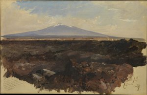 Catania ja Etna-vuori tekijältä Edward Lear
