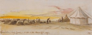 Gantara (Suezin kanava), 5:25, 27. maaliskuuta 1867 (20) tekijältä Edward Lear