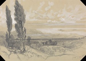 Genezzano, 17. toukokuuta 1838 tekijältä Edward Lear