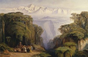 Kangchenjunga Darjeelingista käsin tekijältä Edward Lear
