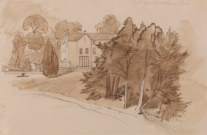 Manor (Knowsley Lane?) tekijältä Edward Lear