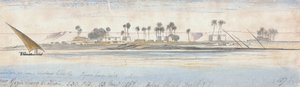 Lähellä Gezir Sherg el Hian tekijältä Edward Lear