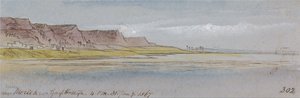 Mereehin tai Garf Hossaynin lähellä, klo 16.00, 31. tammikuuta 1867 (302). tekijältä Edward Lear