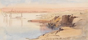 Theban lähellä; klo 9.00, 18. tammikuuta 1867 (194) tekijältä Edward Lear