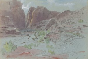 Petra, 14. huhtikuuta 1858 tekijältä Edward Lear