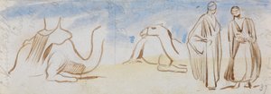 Kameleja ja egyptiläisiä miehiä koskevat tutkimukset tekijältä Edward Lear