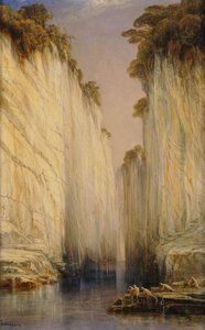 Marble Rocks - Nerbudda Jubbulpore, 1882 tekijältä Edward Lear