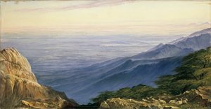 Lombardian tasangot Monte Generososta, 1880 tekijältä Edward Lear