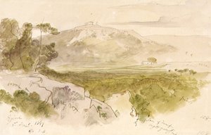 Aphaian temppeli Aiginassa tekijältä Edward Lear