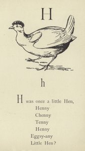 Kirjain H tekijältä Edward Lear