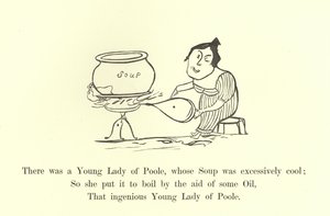 Siellä oli eräs Poolen nuori nainen, jonka keitto oli liian siistiä tekijältä Edward Lear