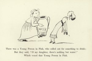 Pinkissä oli nuori henkilö, joka huusi juotavaa tekijältä Edward Lear