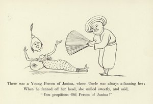 Janinassa oli nuori henkilö, jonka setä aina fanitti häntä tekijältä Edward Lear