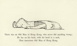 Siellä oli Hongkongin vanha mies, joka ei koskaan tehnyt mitään väärää tekijältä Edward Lear