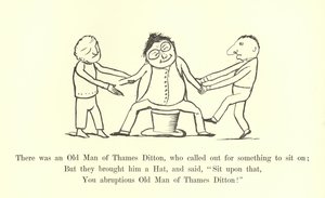 Siellä oli Thames Dittonin vanha mies, joka pyysi istumaan tekijältä Edward Lear