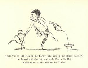 Rajalla oli vanha mies, joka eli äärimmäisen epäjärjestyksen vallassa tekijältä Edward Lear