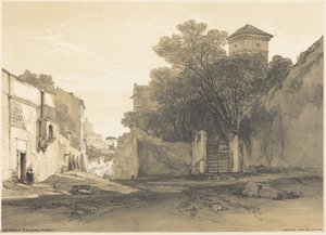 Via Porta Pinciana, Rooma tekijältä Edward Lear