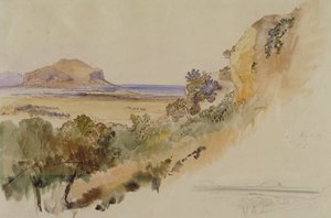Näkymä Palermon lähellä tekijältä Edward Lear
