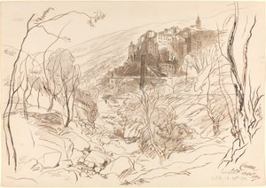 Näkymä Cerianalle, 1870. tekijältä Edward Lear