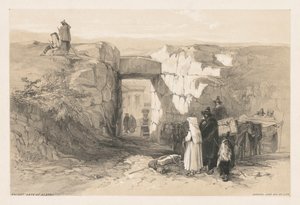 Näkymiä Roomaan ja sen ympäristöön: Alatrin muinainen portti, 1841. tekijältä Edward Lear