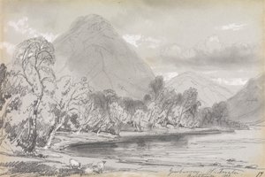 Yewbarrow, Wastwater, 16. syyskuuta 1836 tekijältä Edward Lear