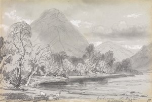 Yewbarrow, Wastwater, 16. syyskuuta 1836. tekijältä Edward Lear