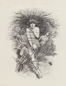 Kuvitus Charles Kingsleyn vesivauvoille (kaiverrus) tekijältä Edward Linley (after) Sambourne