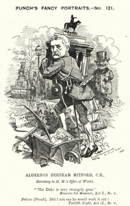Punch sarjakuva: Algernon Bertram Freeman-Mitford