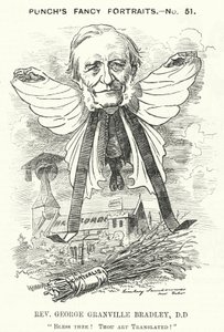 Punch-sarjakuva: George Granville Bradley, englantilainen jumalallinen, tutkija ja Westminsterin dekaani (kaiverrus) tekijältä Edward Linley (after) Sambourne