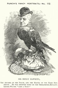 Punch-sarjakuva: Sir Henry Hawkins tekijältä Edward Linley (after) Sambourne