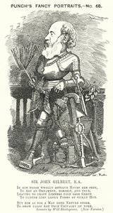 Punch-sarjakuva: Sir John Gilbert, englantilainen taiteilija (kaiverrus)