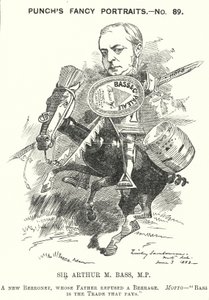 Punch-sarjakuva: Sir Michael Arthur Bass tekijältä Edward Linley (after) Sambourne