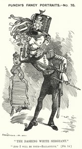 Punch-sarjakuva: William Ballantine, englantilainen lainoppinut (kaiverrus) tekijältä Edward Linley (after) Sambourne