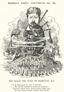 Punch sarjakuva: William Douglas Hamilton tekijältä Edward Linley (after) Sambourne
